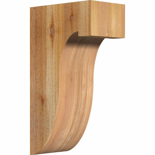 Ekena Millwork Del Monte Rough Sawn Corbel, Western Red Cedar, 6"W x 10"D x 18"H COR06X10X18DEL00RWR - main